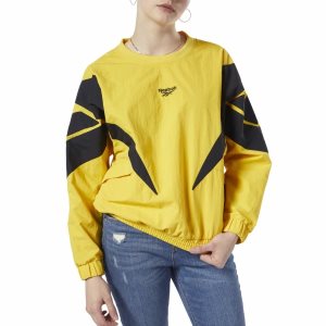 Reebok Classic Vector Crew Sweatshirt Damen - HellGrün Gelb - DE 154-XIV